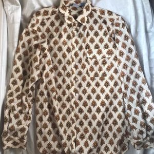 Vintage blouse Versace-like pattern